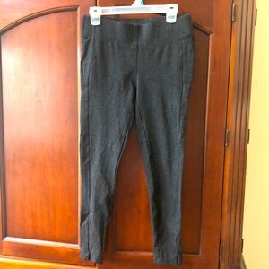 Loft medium pull on dark gray pants